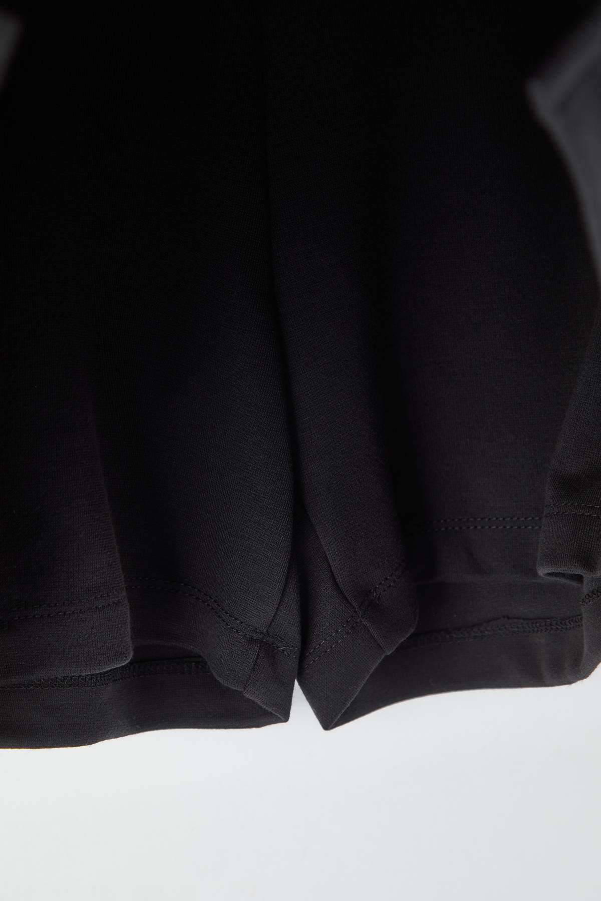 Trendyolmilla  Siyah Kısa Örme Büyük Beden Şort Etek TBBAW26AZ00038 - Görsel 8