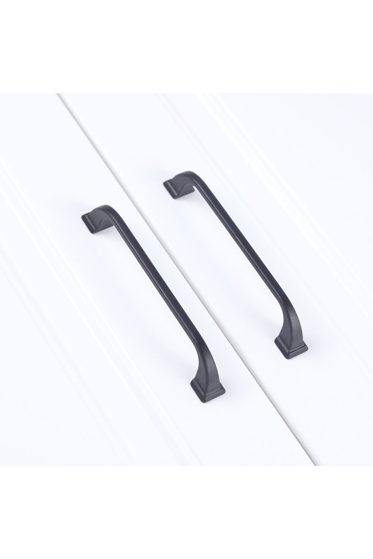 KOÇSAN Siyah Plastik 96 Mm Roma Kulp, Lüks Country Mutfak Mobilya Dolap Çekmece Kulpu