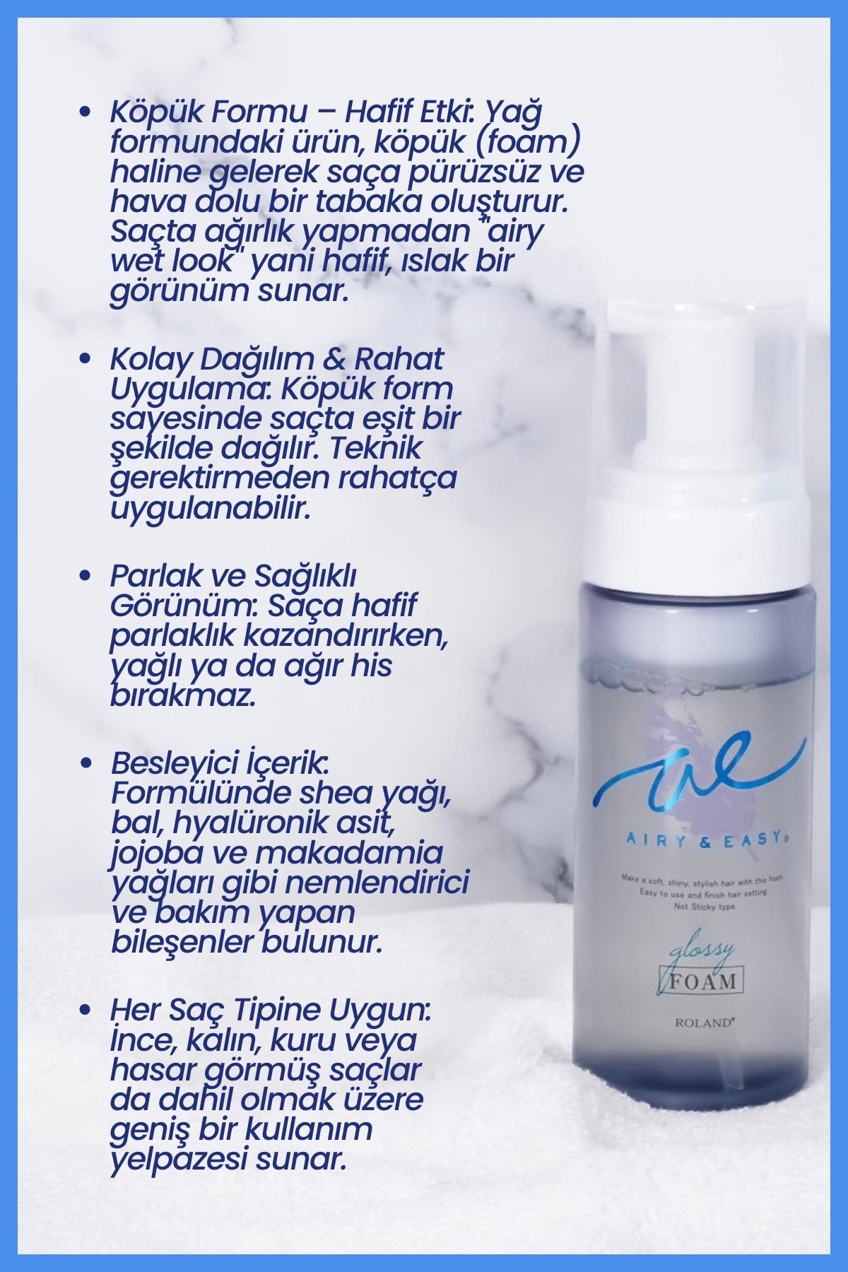 موس موی فوم روغنی براق Airy&Easy — CR140839 — تصویر 2 از 6