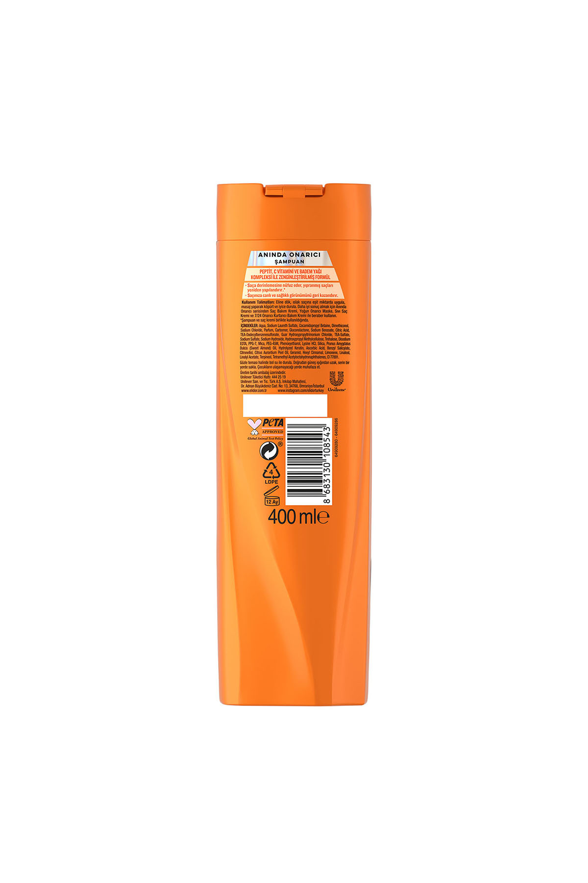 Saç Bakım Şampuanı Anında Onarıcı 400 ml x3 — SET.UNİ.2837 — تصویر 8 از 8