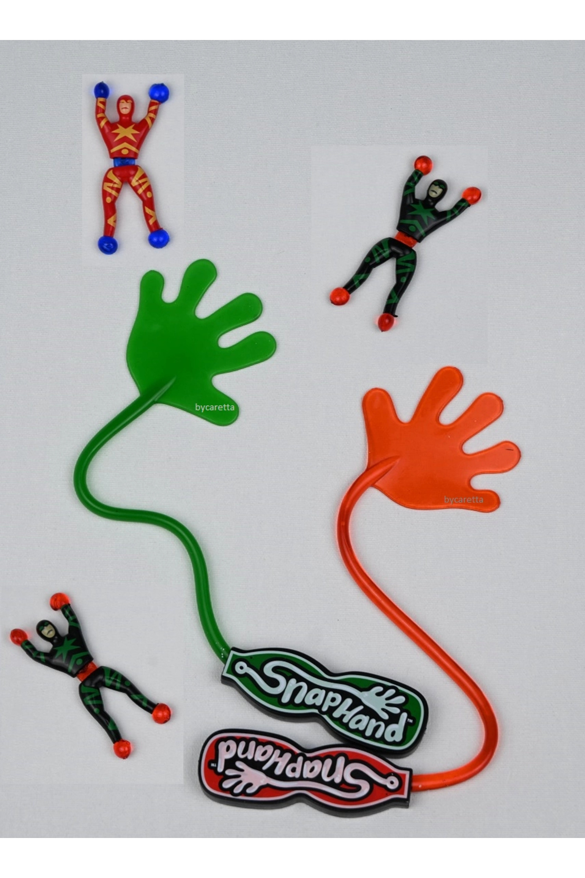 ByCaretta Cama Ve Duvara Yapışan Taklacı Ninja 2'li Eğlenceli Yapışkan El