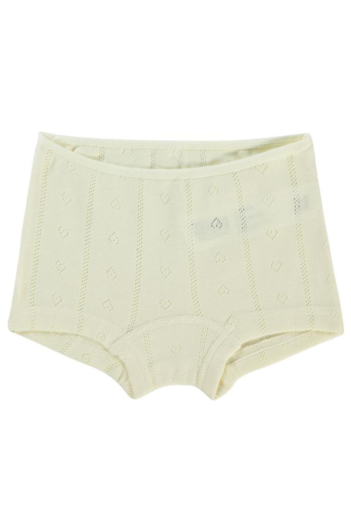 Civil Jakarlı Kalp 2-10 Yaş 2'li Boxer Set - Ekru fotoğrafı 2 (önizleme)