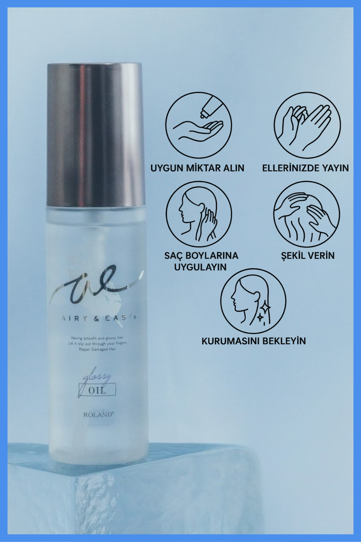 Airy&Easy Glossy Repair Oil Onarıcı ve Besleyici Saç Bakım Yağı — CR140819 — تصویر 4 از 6