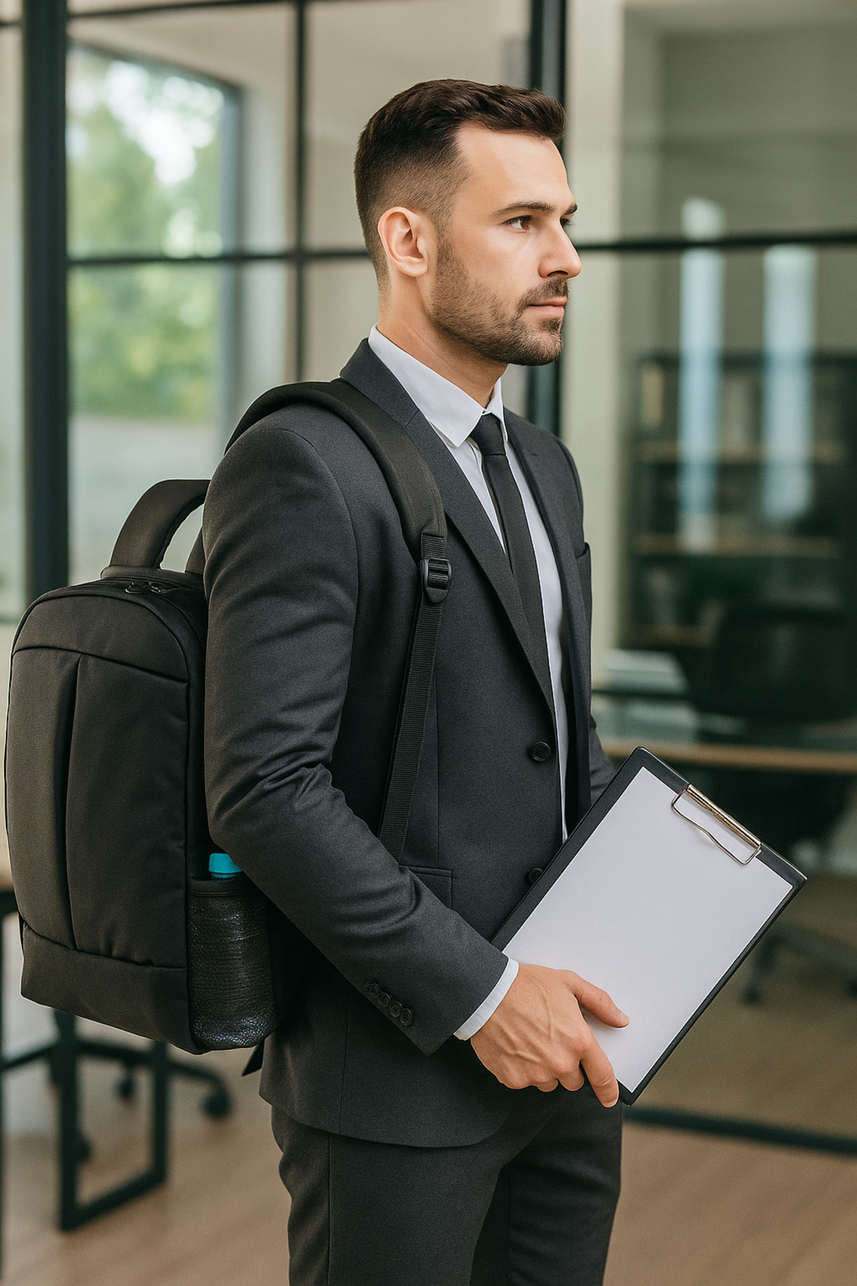 NS reliable 15.6-16-16.1-16.9 17-17.3-17,6 Inç Uyumlu Siyah Sırt Çantası Dizüstü Bilgisayar Notebook Çantası