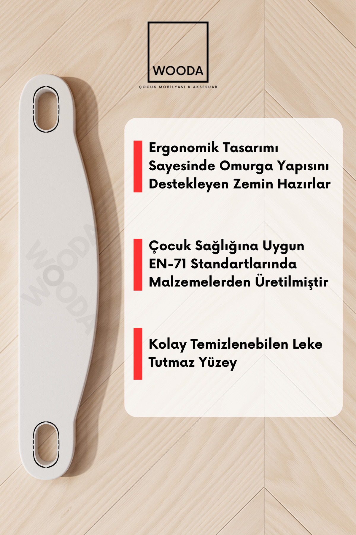 Wooda Çocuk Mobilyası & Aksesuar Mama Sandalyesi Ayak Koyma Dayama Desteği Antilop, E Bebek Baby Plus Star, Faros Orzo Uyumlu fotoğrafı 2 (önizleme)