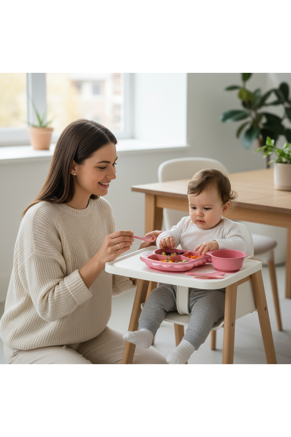 Lova "Bebek Yemek Takımı | Dinozor Şekilli Plastik Tabak, Mama Kasesi, Kaşık & Çatal | BPA’sız, Güvenli" fotoğrafı 4 (önizleme)