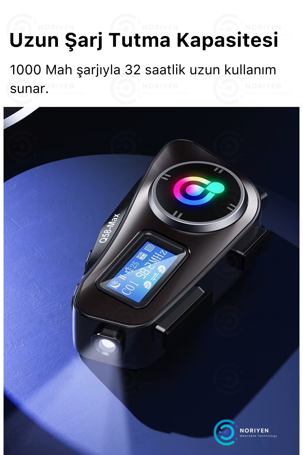 Yeni Nesil Motosiklet Kask Interkom Mikrofonlu Gürültü Engelleyici 500M Q58 Max Bluetooth Kulaklık
