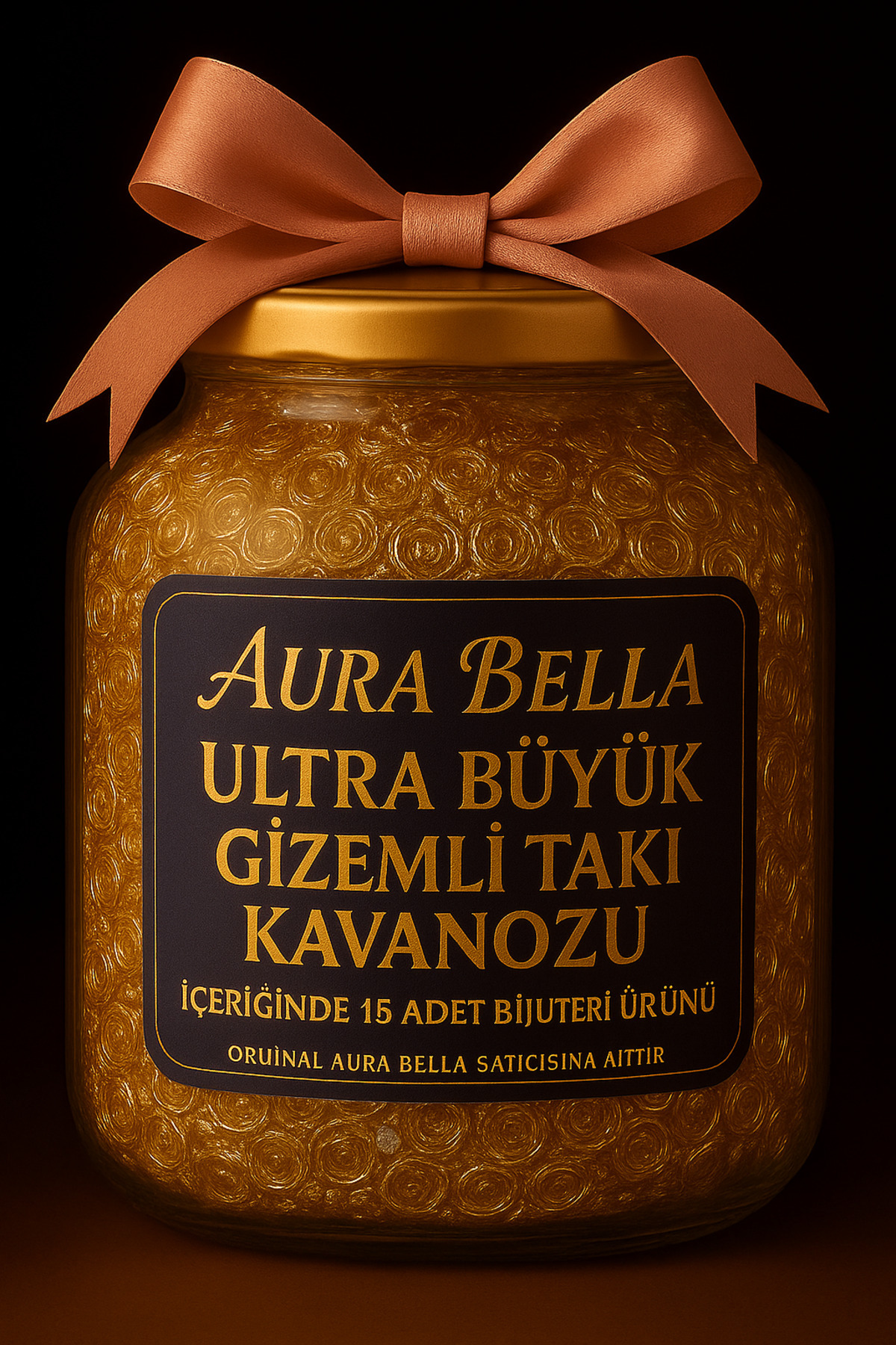 Aurabellaa AURA BELLA BUTİK ULTRA BÜYÜK TAKI KAVANOZU