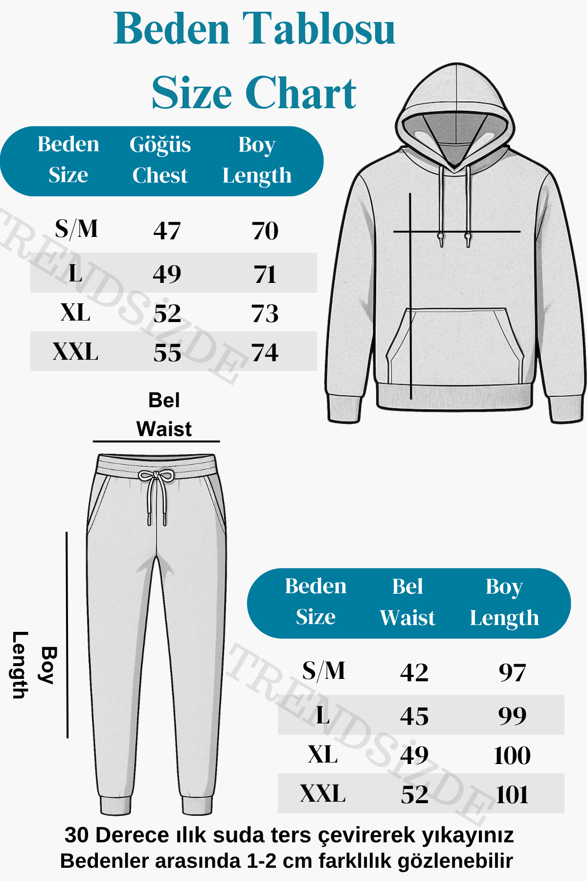 Siyah Unisex Kapüşonlu Fermuarlı Sweatshirt Alt Üst Eşofman Takımı — مشکی trend-fermuar-Eşofman — تصویر 4 از 4