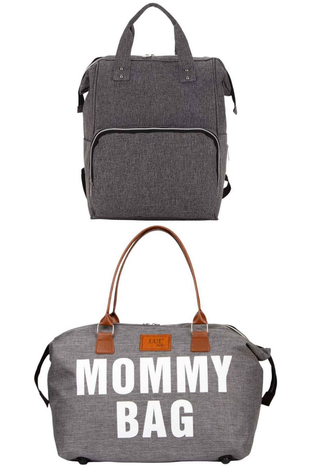 Lui Baby Anne Bebek Bakım Sırt Çantası Ve Mommy Bag Omuz Çantası 2'li set