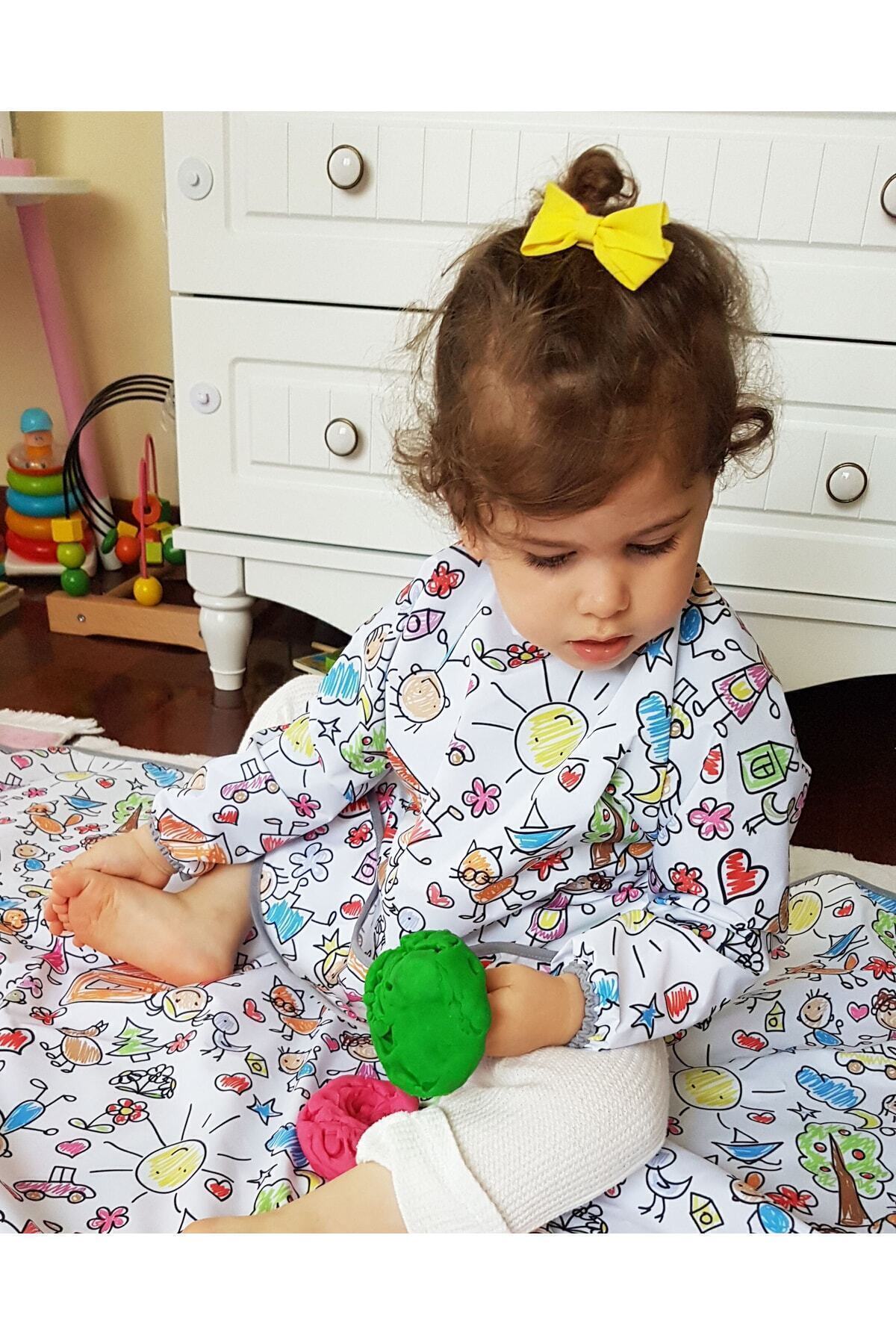 yorni 6-24ay, Family, Uzun Kollu, Sıvı Geçirmez, Cepli, Makinede Yıkanabilir, Bebek Mama Önlüğü fotoğrafı 5 (önizleme)