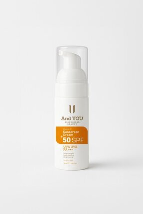 AND YOU Vitamin C Sunscreen Cream SPF 50+ / Vitamin C Güneş Kremi SPF 50+