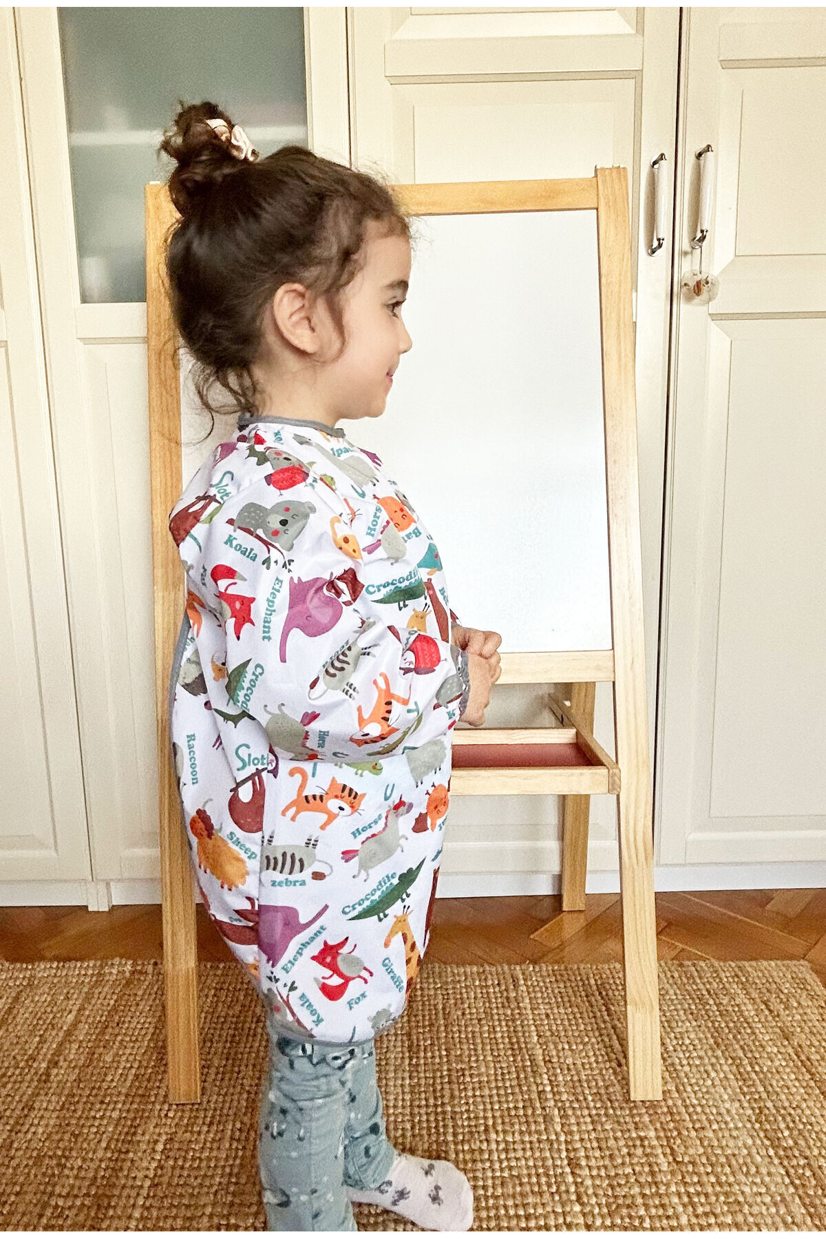 yorni 3-6 Yaş, Zoo, Sıvı Geçirmez, Makinede Yıkanabilir, Uzun Kollu Çocuk Faaliyet, Aktivite Boyama Önlüğü fotoğrafı 2 (önizleme)