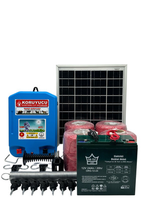 KORUYUCU ÇİT Koruyucu Elektrikli Çit Sistemi (DOMUZ AYI KOVUCU) Monokristal G...