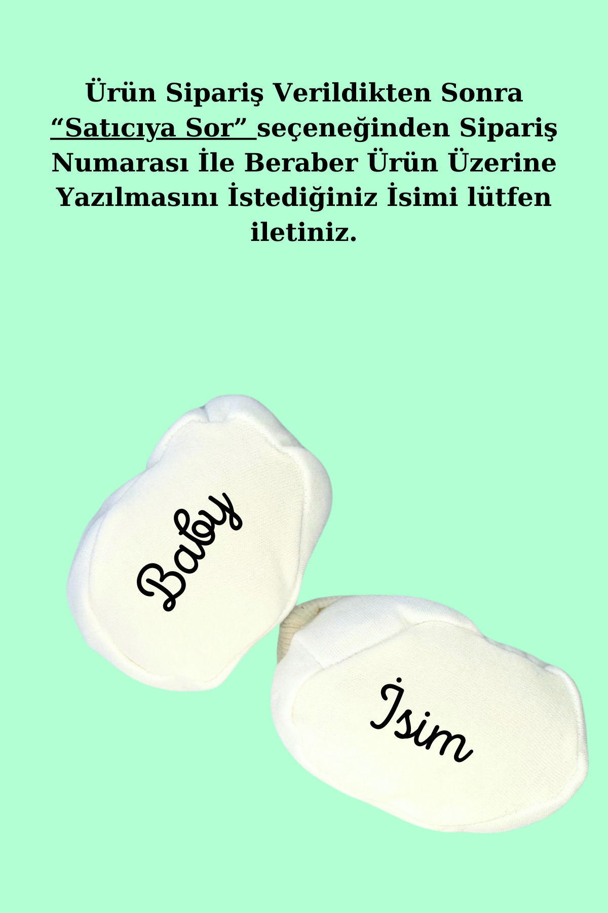 Jolie Ma İsme Özel Bebek Yenidoğan  Patik Seti yenidoğan hediyesi fotoğrafı 3 (önizleme)