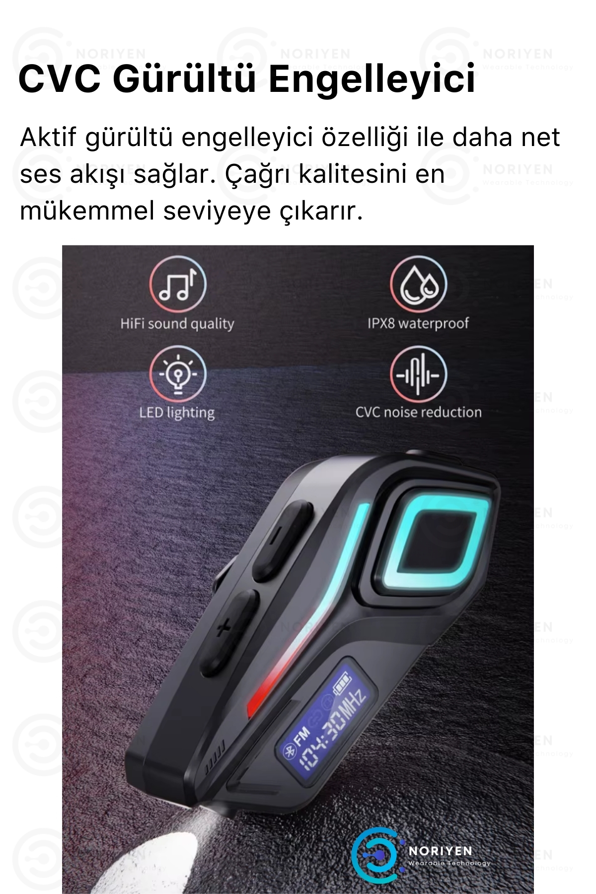 Yeni Nesil Motosiklet Kask Interkom Mikrofonlu Gürültü Engelleyici K08 Bluetooth Kulaklık