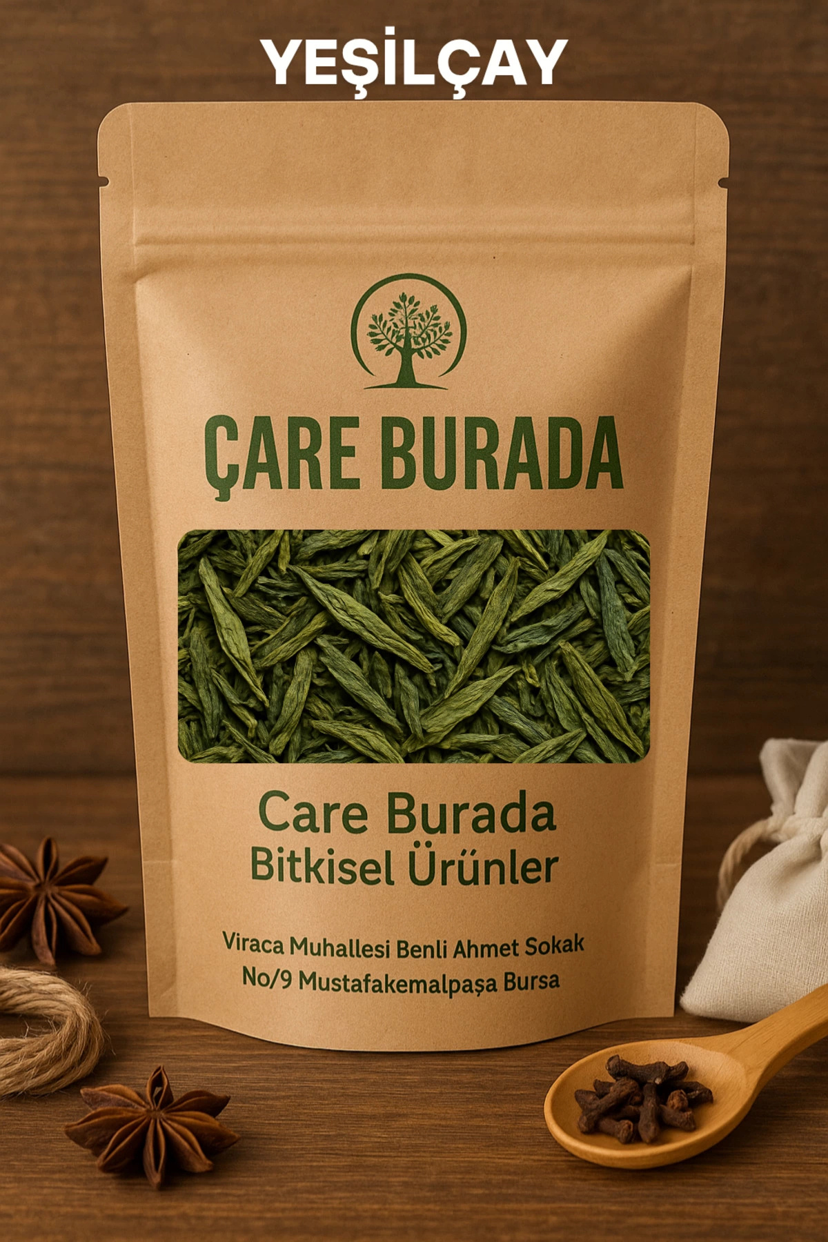 Çare Burada Yeşil Çay 100 Gr