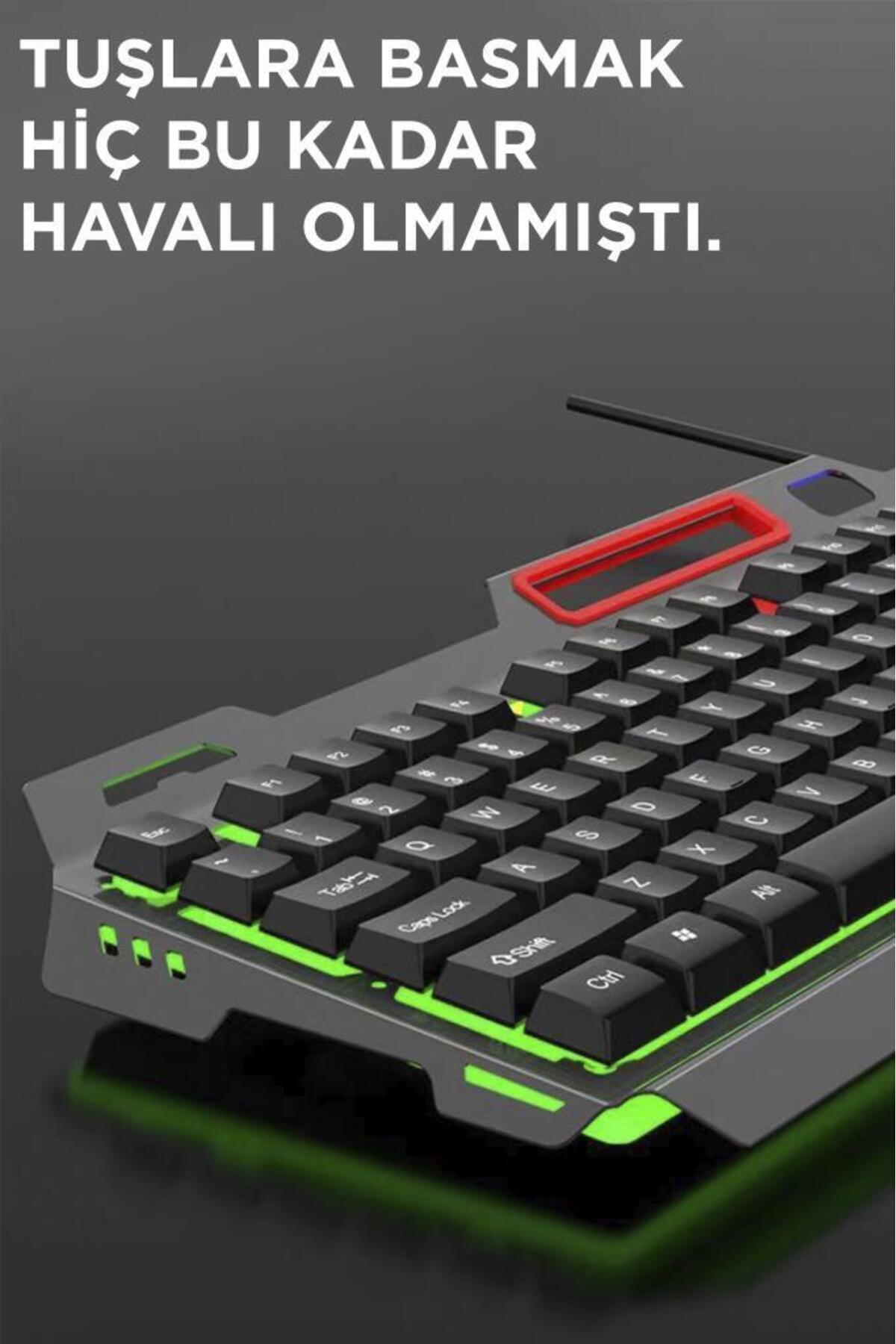 Torima TMK-06 Siyah Gaming Rgb Işıklı Kablolu Q Klavye ve Mouse