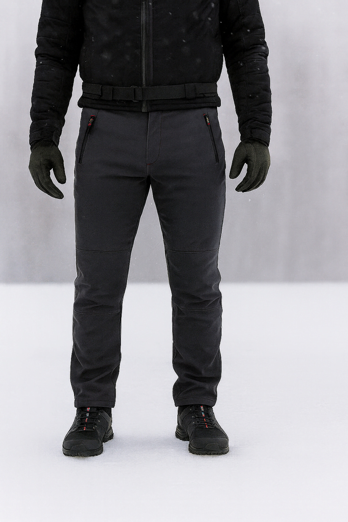 Ysf WorkWear İş Market Softshell Antrasit Füme Outdoor Pantolon – Su ve Rüzgar Geçirmez, İçi Polarlı, Kışlık