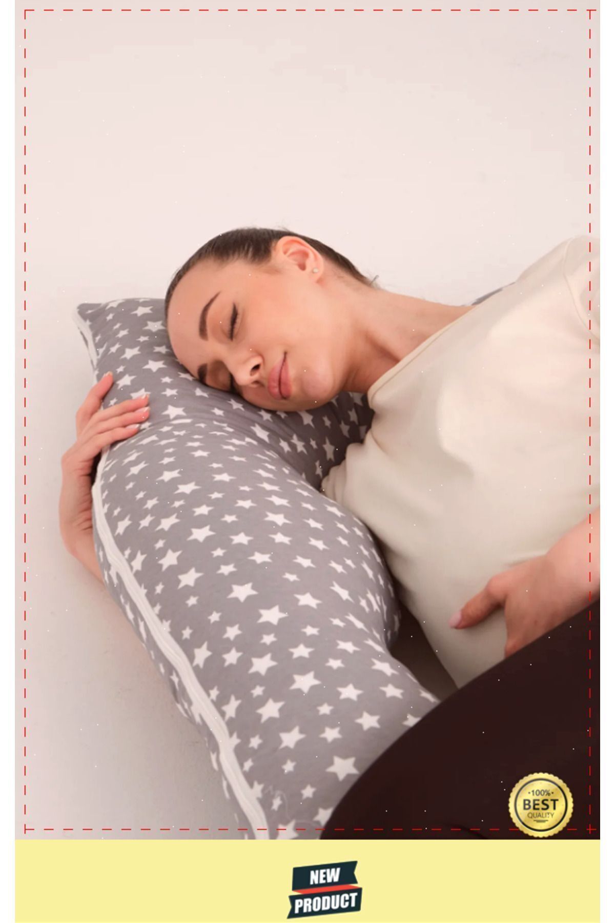 OMZ Çıkarılabilir Kılıflı Şekilli Tüm Vücut Hamile Yastığı fotoğrafı 5 (önizleme)