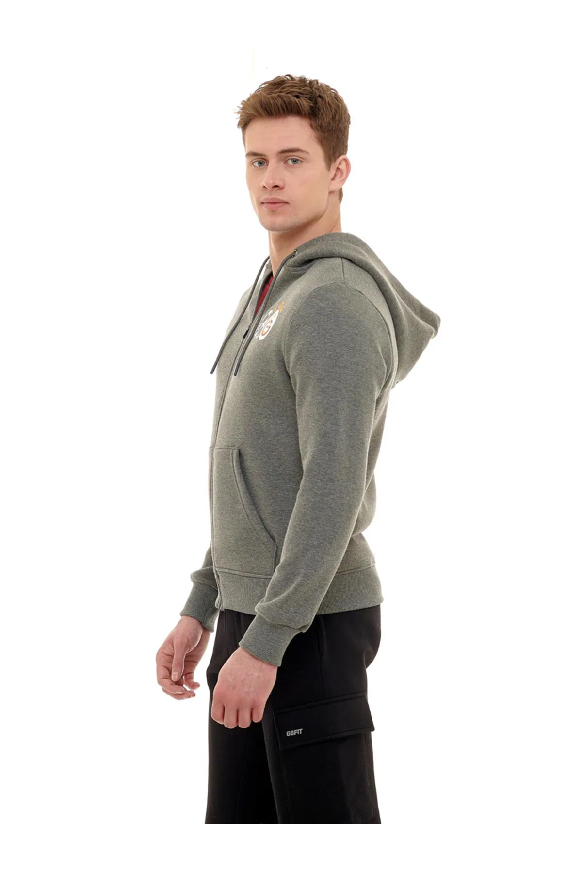 GS Şampiyonlar Ligi UCL Zip Hoodie 230612K — خاکستری — تصویر 3 از 5