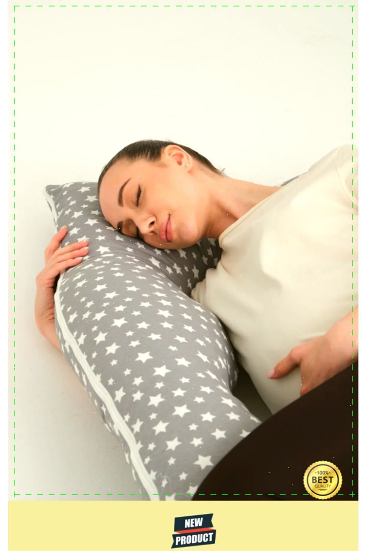 OMZ Çıkarılabilir Yıkanabilir Kılıflı Tam Vücut Hamile Yastığı fotoğrafı 5 (önizleme)