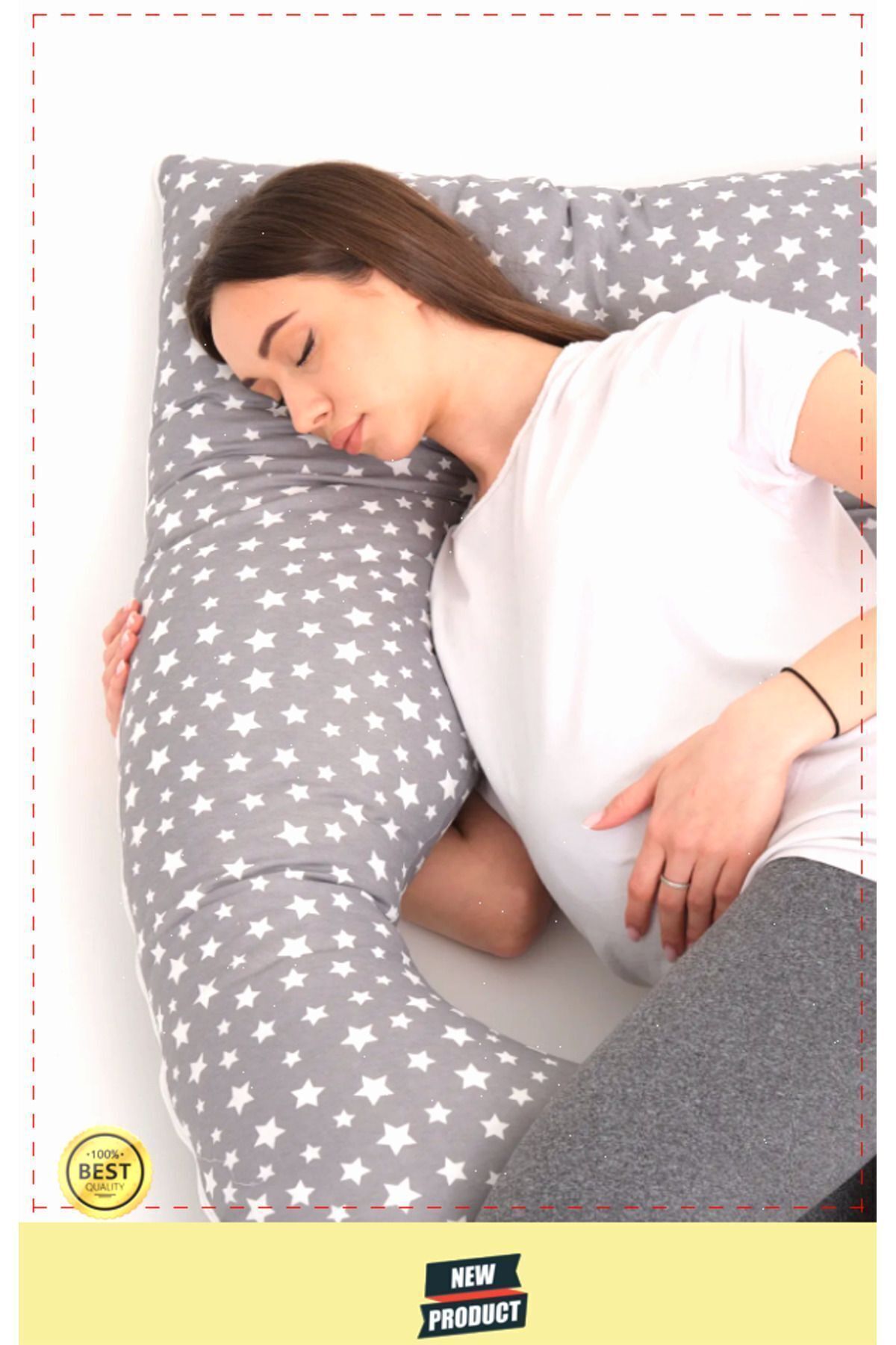 OMZ Destekli Gebelik Uyku Minderi Hamile Yastığı fotoğrafı 4 (önizleme)