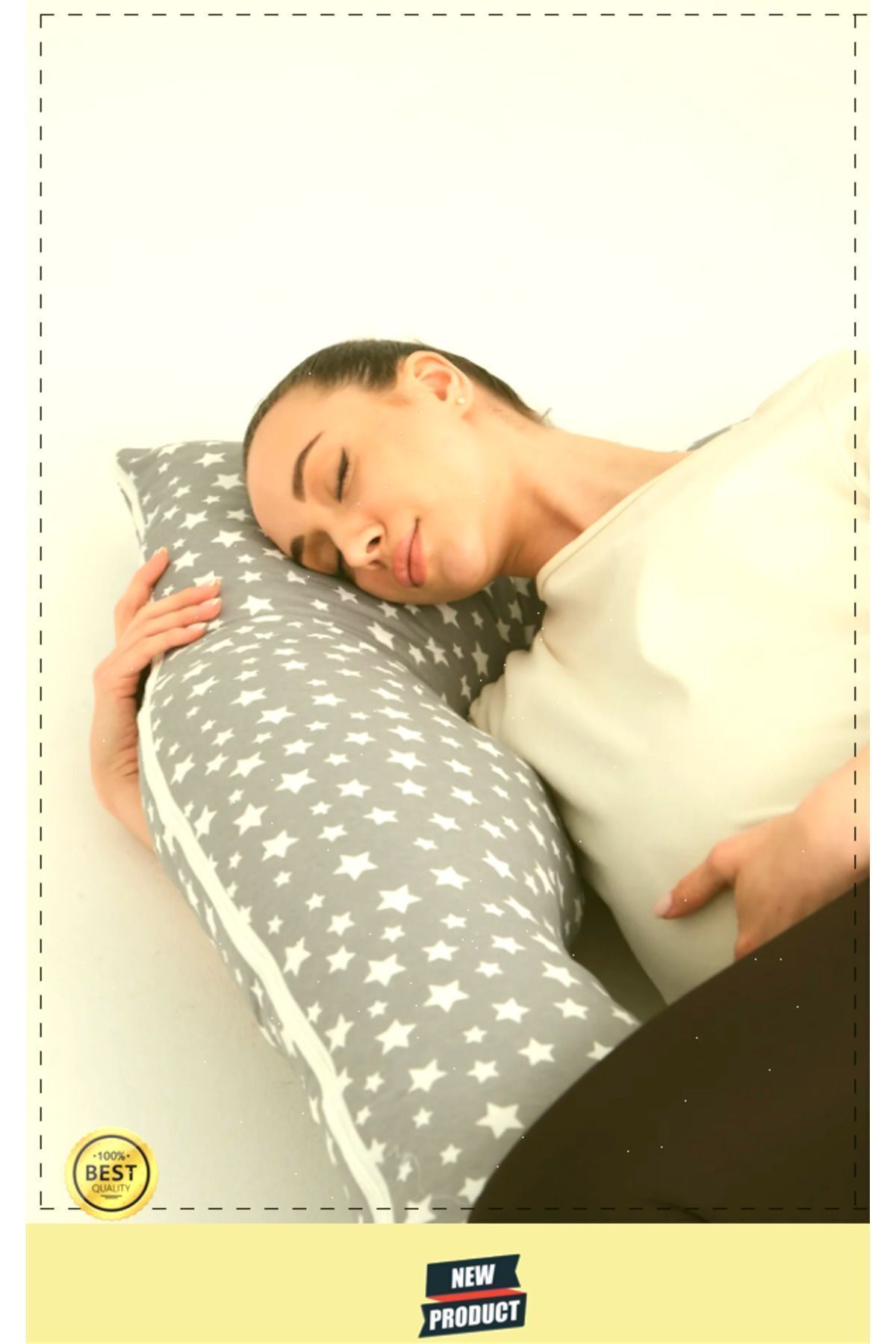 OMZ Şekilli Tam Vücut Yastığı Çıkarılabilir Kılıflı Hamile Yastığı fotoğrafı 4 (önizleme)