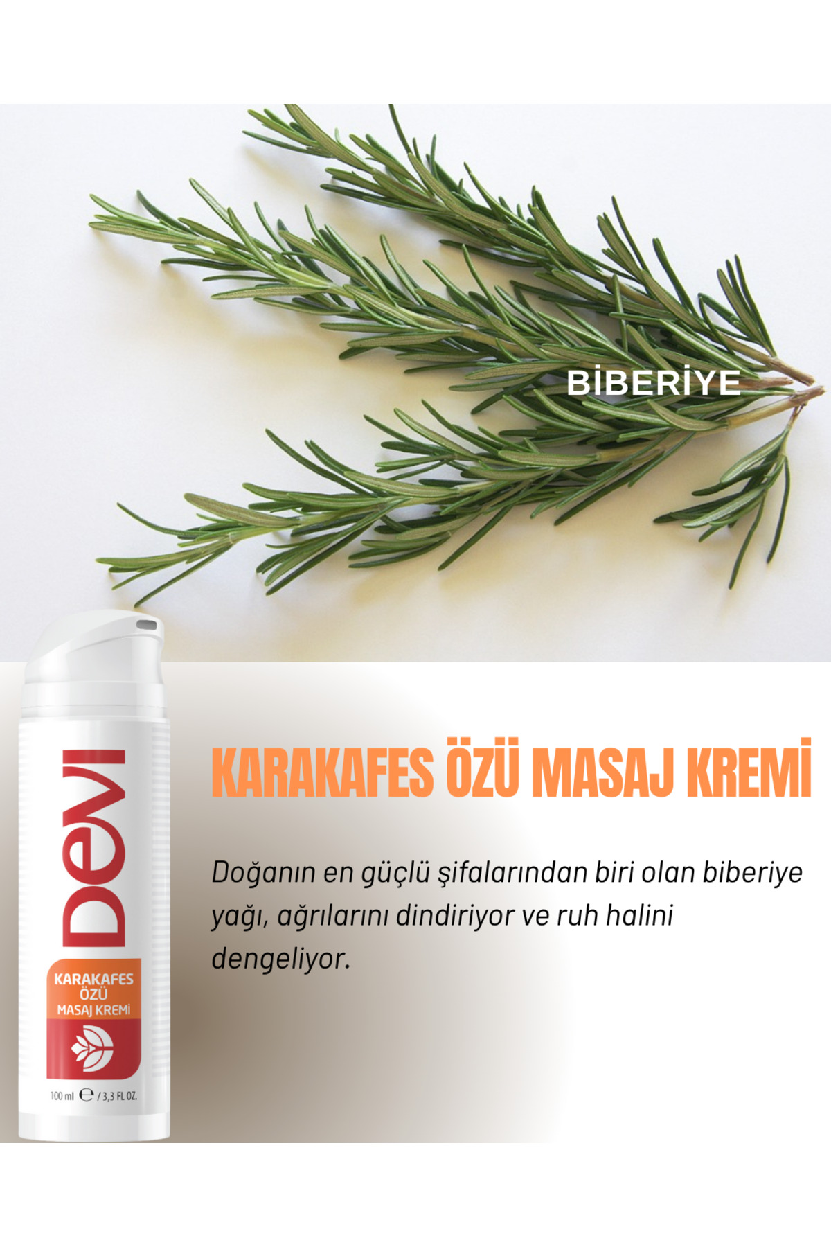Devi Karakafes Özü Masaj Kremi 100ml Semptom Azaltma - Fiyatı