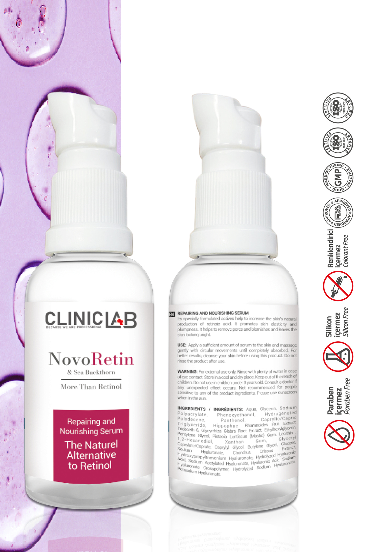 Novoretin %3 Doğal Retinol Içeren Yaşlanma Karşıtı Serum 30 ml — 8684501985961 — تصویر 6 از 6
