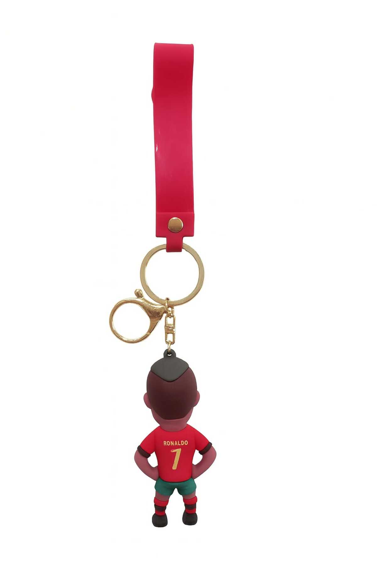 KAYLANIN DÜNYASI Futbolcu Ronaldo Anahtarlık 3D Silikon Çanta Süsü Hediyelik Doğum Günü Hediyesi Yılbaşı Hediyesi fotoğrafı 4 (önizleme)