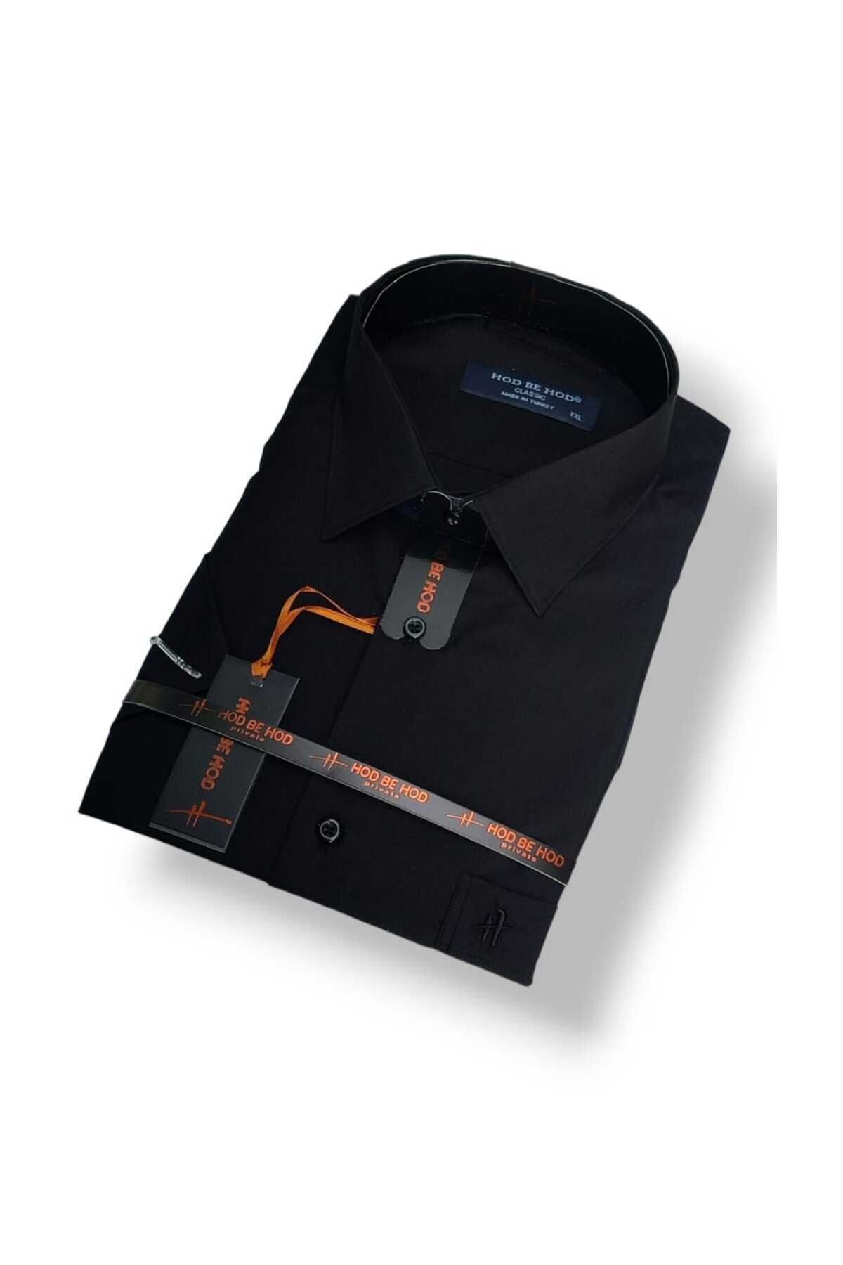 hodbehod ORİJİNAL DÜZ DACRON BÜYÜK BEDEN BATTAL KISA KOL CEPLİ BABA GÖMLEK 2XL,3XL,4XL (ÜST KALİTE ÜRÜN) görsel 4