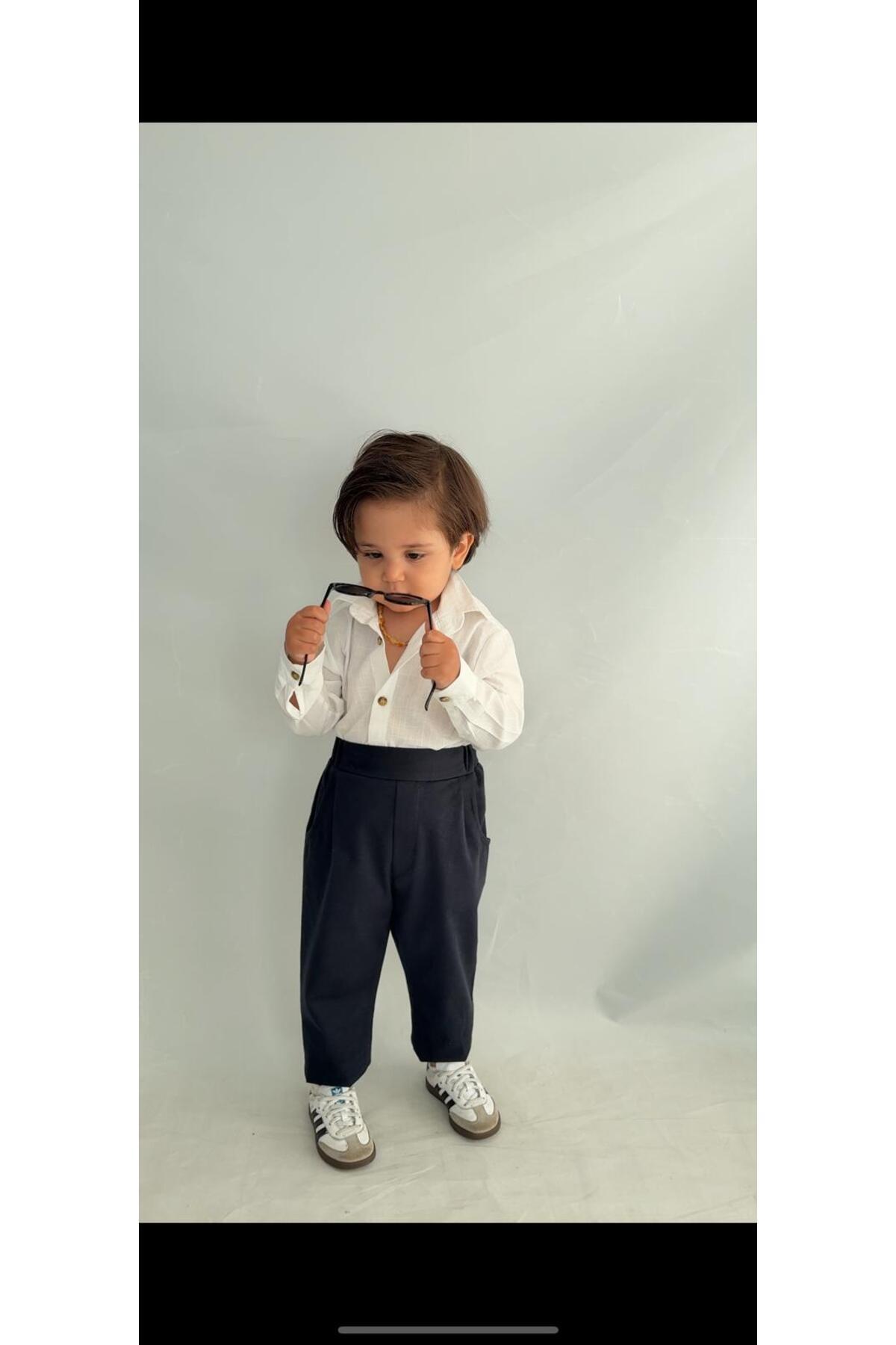 favorimkids Bebek Çocuk Krem Uzun Kollu Pantalon Gömlek Takım 1-5 yaş new5 fotoğrafı 6 (önizleme)