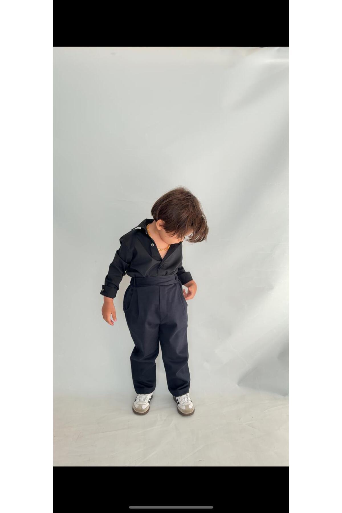 favorimkids Bebek Çocuk Krem Uzun Kollu Pantalon Gömlek Takım 1-5 yaş new1 fotoğrafı 7 (önizleme)