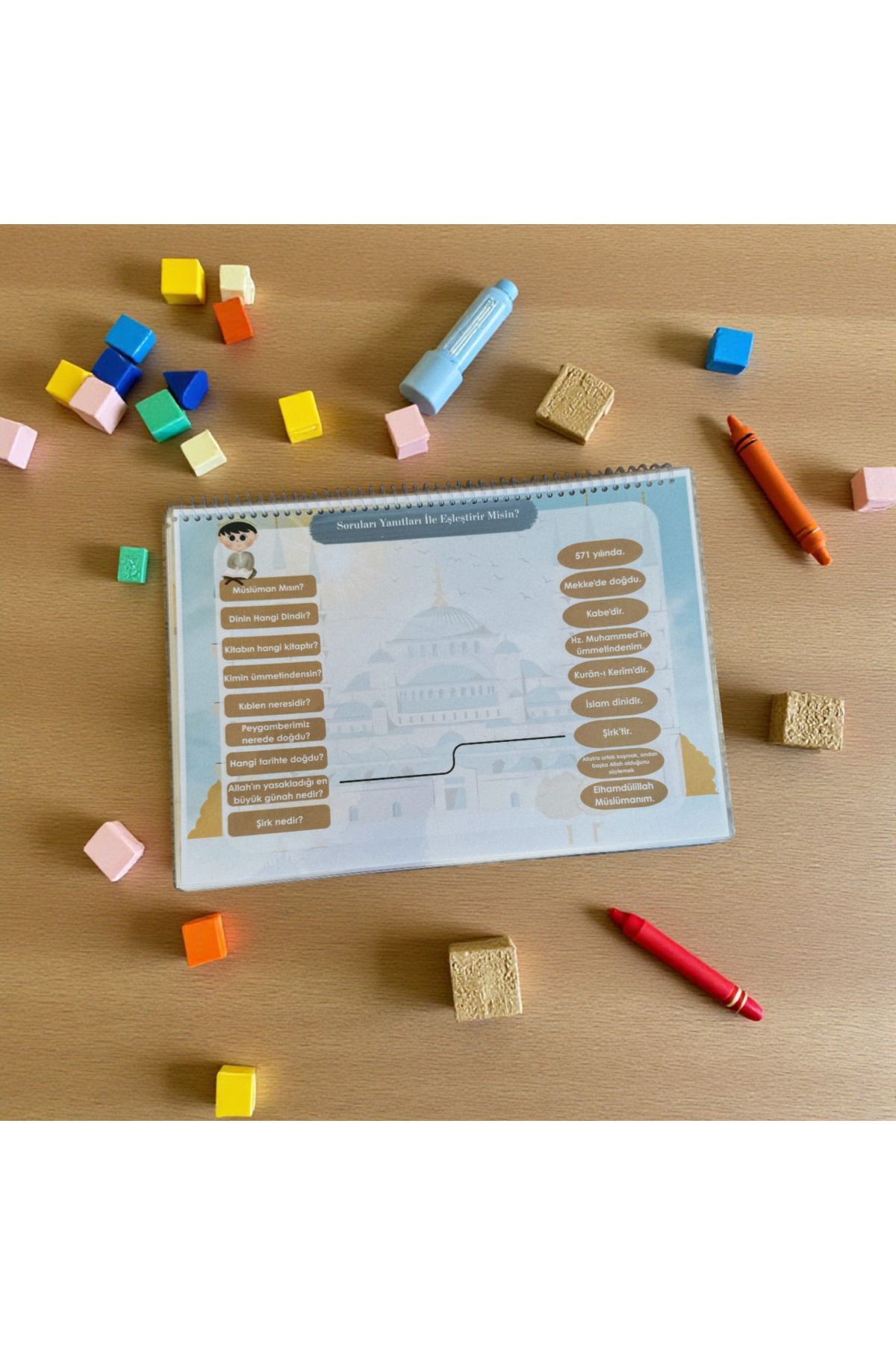 من در حال یادگیری دین هستم، فعالیت آموزشی، ناشکن، ناشکن‌ناشکن، تابستانی، قابل پاک شدن، قلم، با هدیه سرت‌سرتلی