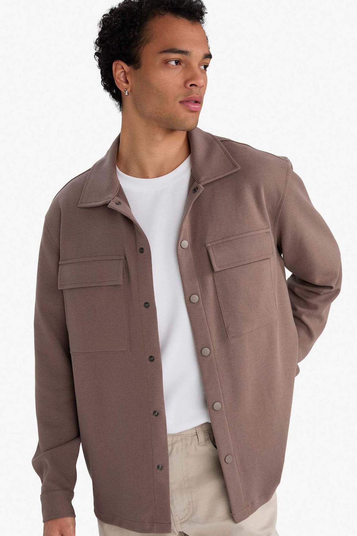 دفاکتو پیراهن آستین بلند Twill Fit رگولار E7689AX25AU