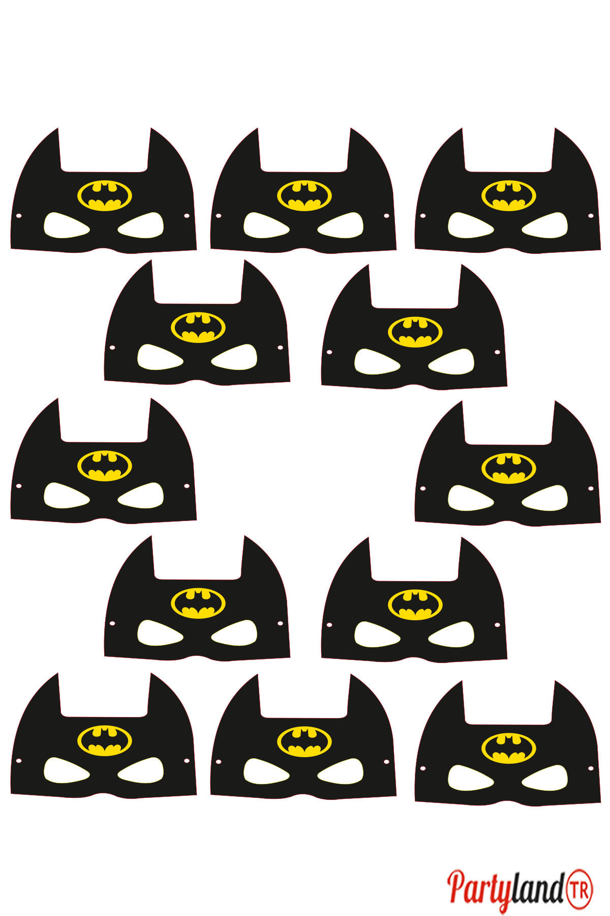 PartylandTR Batman 12'li Karton Gözlük Seti