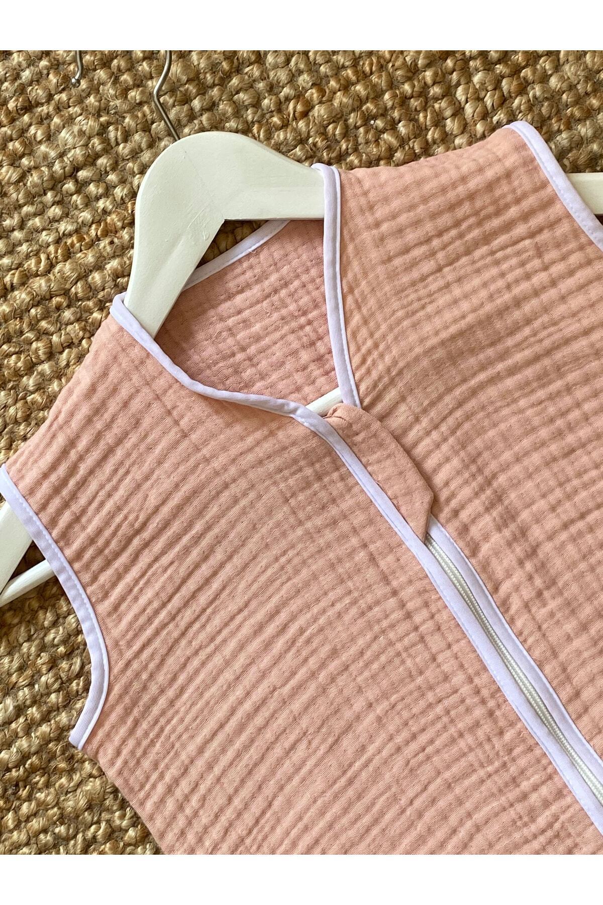 yorni Ürün Boyu 85cm, 6-18 Ay Yazlık Ve Mevsimlik 4 Kat Müslin Kumaş Bebek Çocuk Torba Uyku Tulumu fotoğrafı 3 (önizleme)