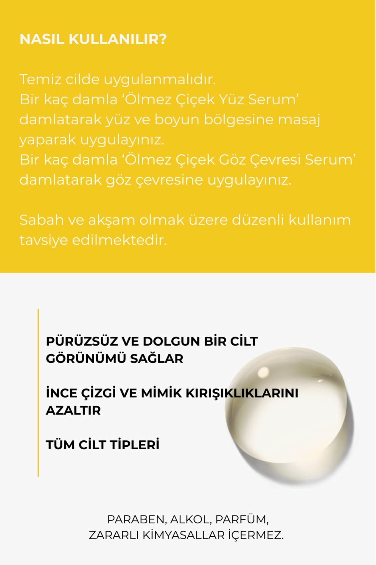 Ölmez Çiçek Yaşlanma Karşıtı Serum Seti, Argireline Peptit İçeren Formül, 2'li Set — ÖÇYSS — تصویر 6 از 6