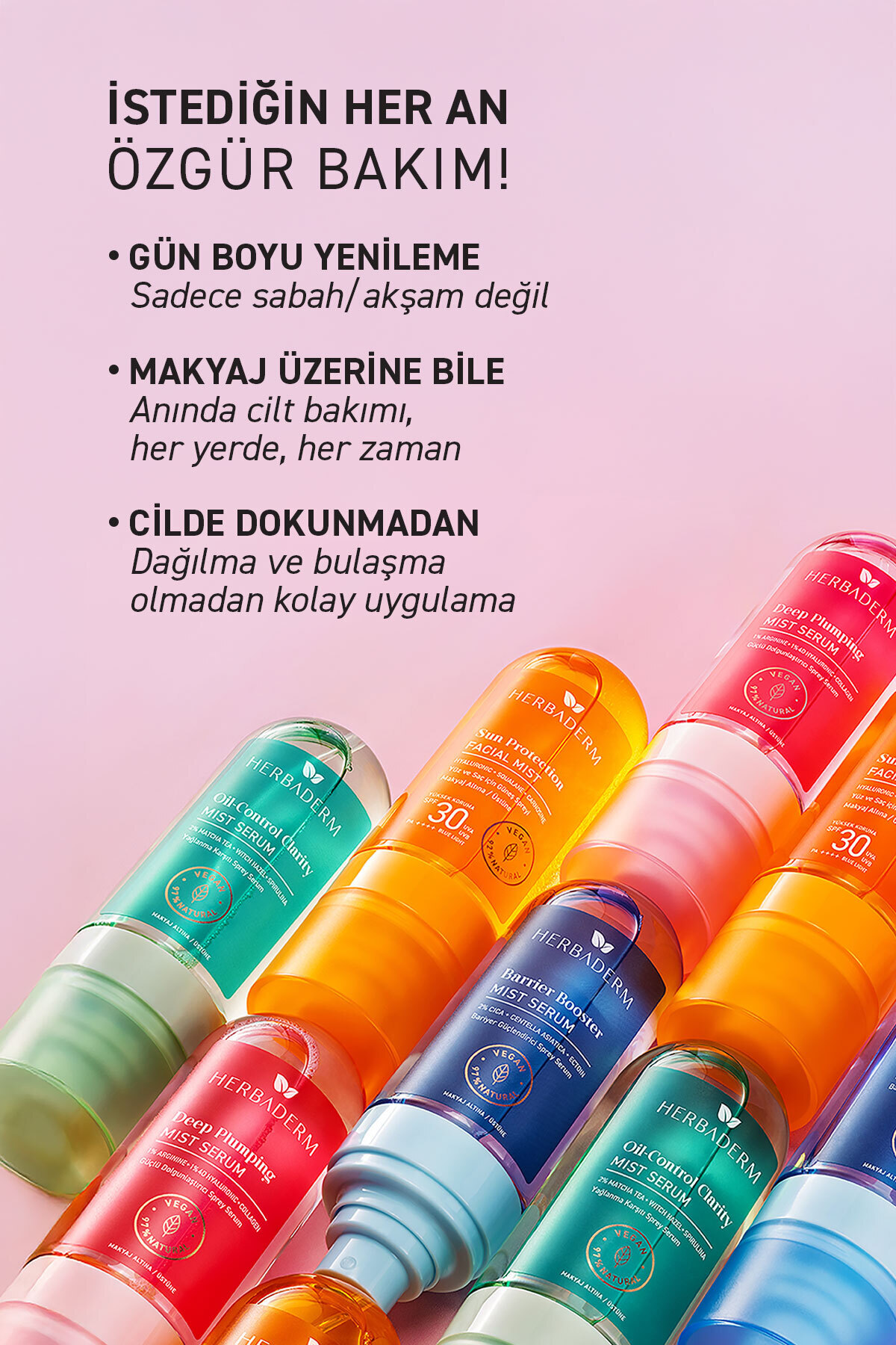 Güçlü Dolgunlaştırıcı Mist Sprey Serum, Makyaj Altına/Üstüne, 80 ml — 9.364.795 — تصویر 6 از 7