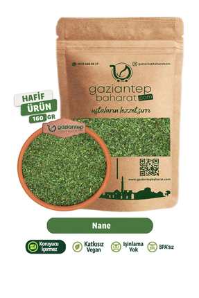 Gaziantep Baharat Nane 160 gr - Doğal Kurutulmuş Gaziantep Nanesi