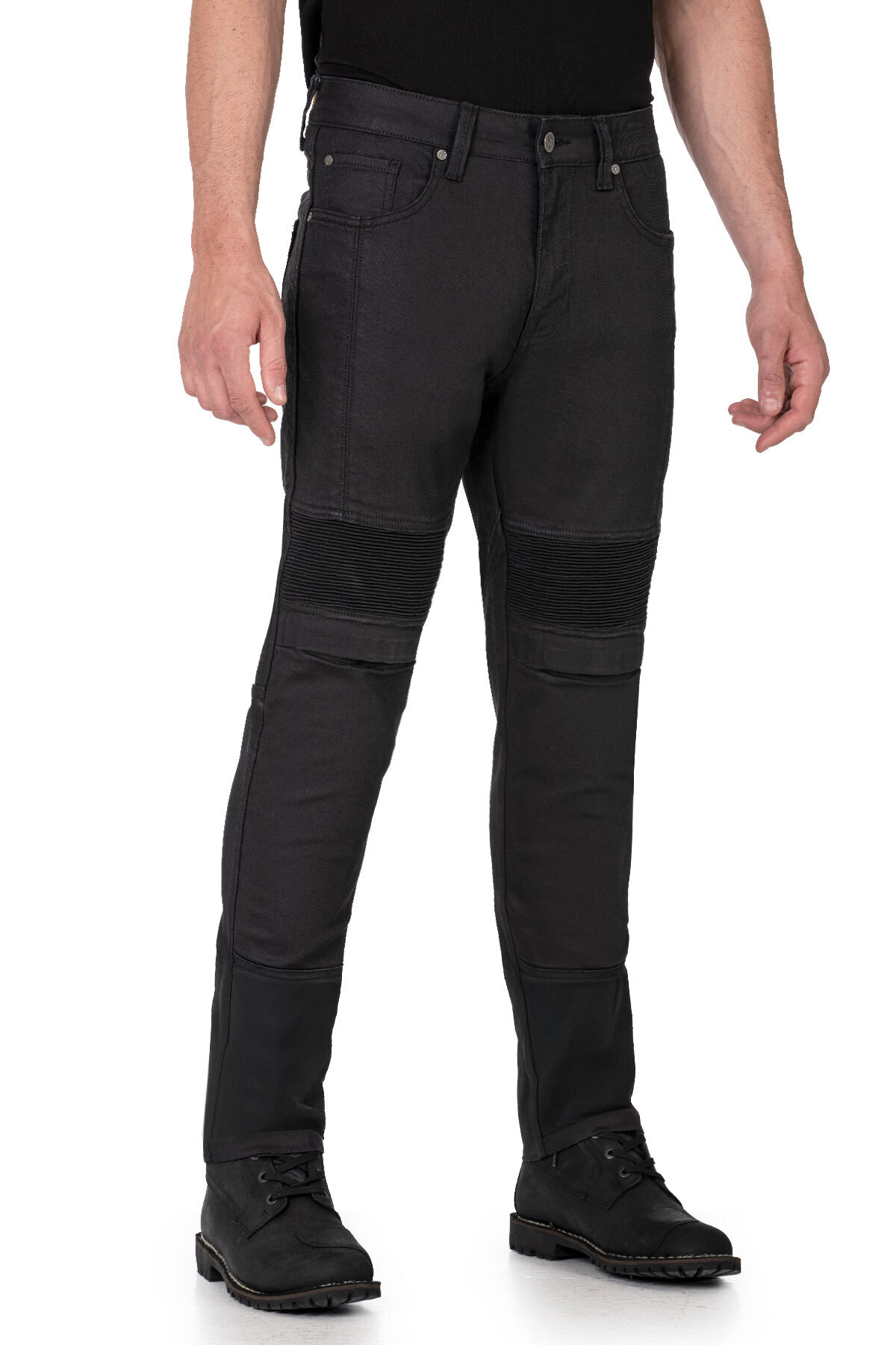 The Biker Jeans Black Iron Flexi V4 Korumalı Motosiklet Kot Pantolonu Erkek