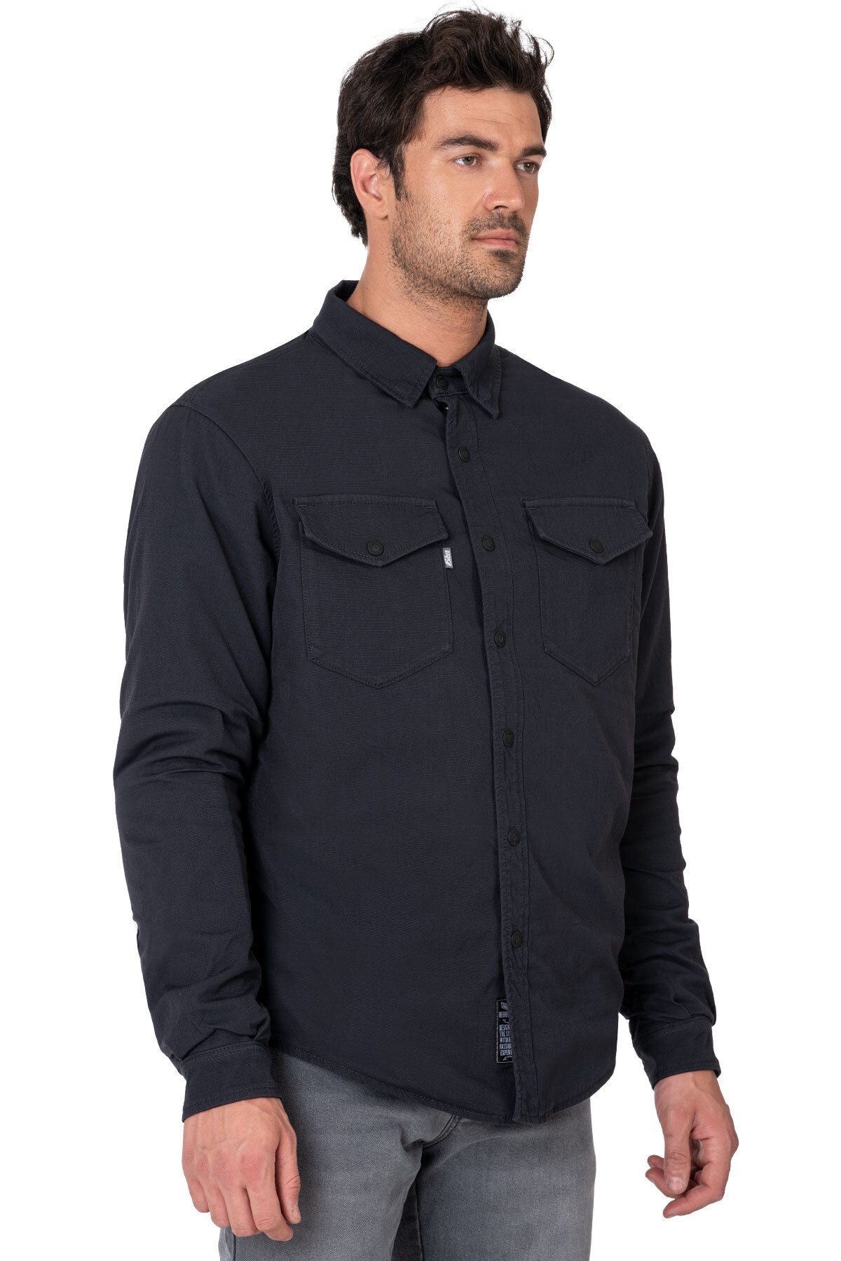 The Biker Jeans Eagle Antra Korumalı Motosiklet Gömleği Erkek