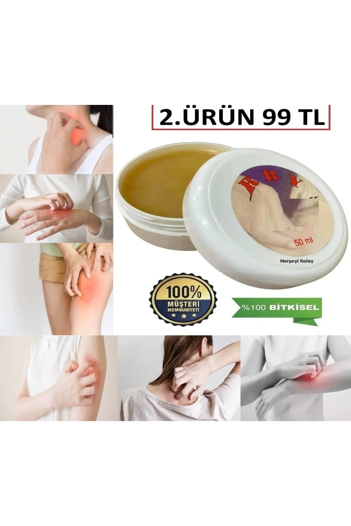 Katran Kremi 50mL Özel yapım Krem Özel Karışım Cilt Deri Kremi Kantaron aynı sefa ardıç katranlı — happy krem V442 — تصویر 7 از 8