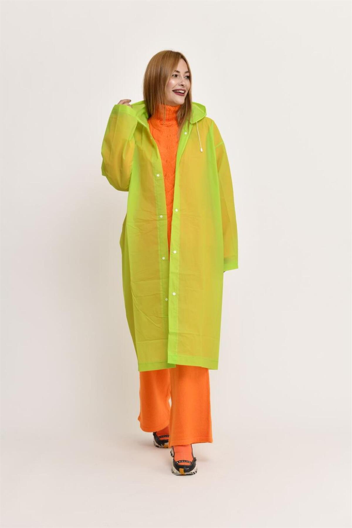 Park Moda HELP ME RENKLİ UNISEX YAĞMURLUK görsel 5