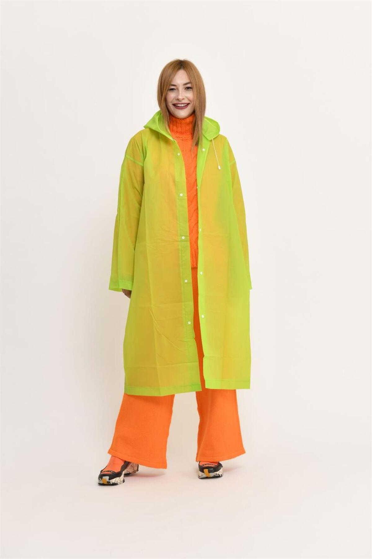 Park Moda HELP ME RENKLİ UNISEX YAĞMURLUK görsel 4
