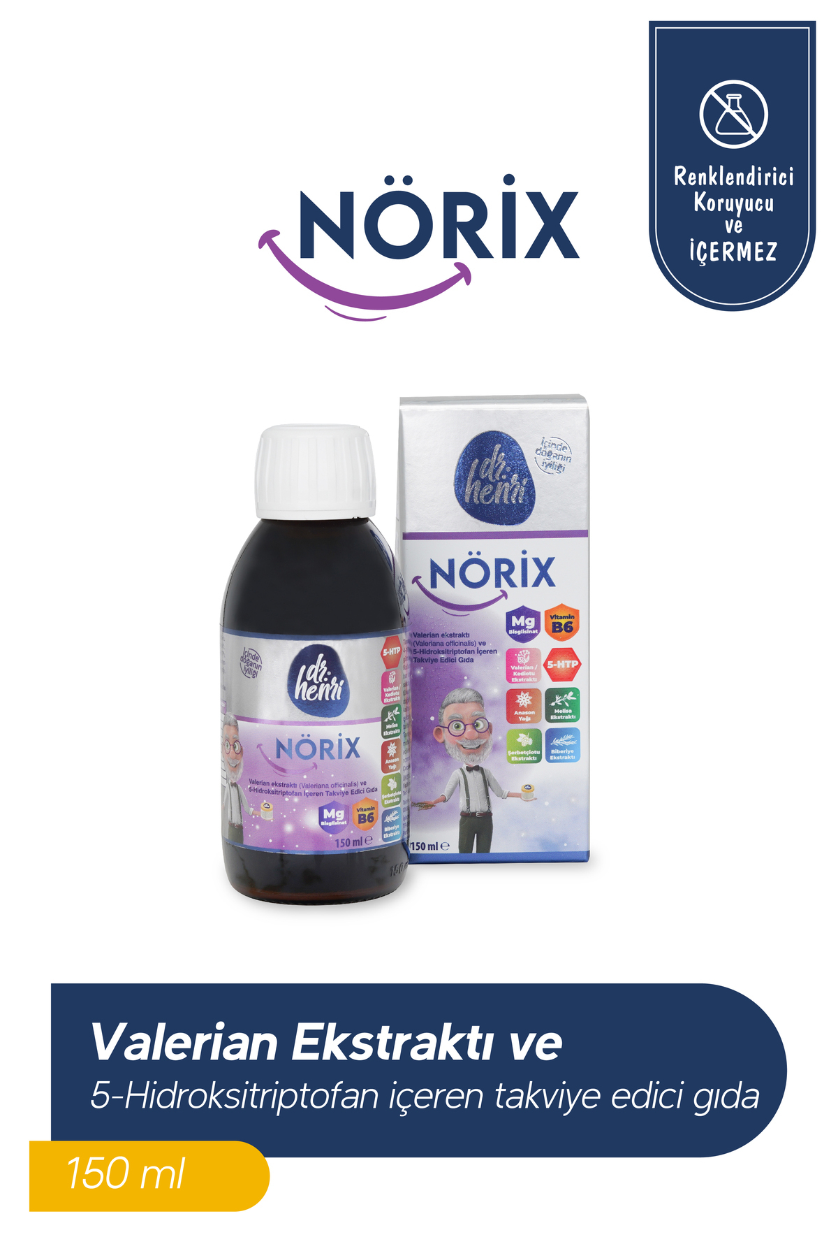 Dr.Henri Nörix Şurup Valerian Ekstraktı Ve 5-hidroksitriptofan