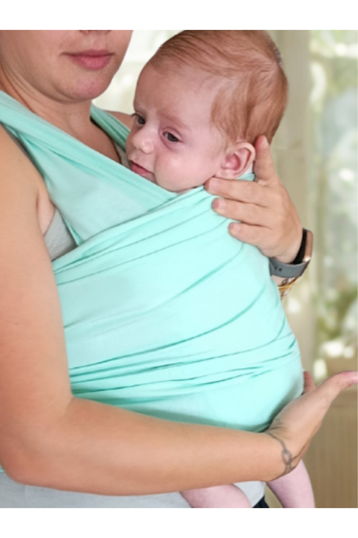 EGGBABY Esnek Wrap Sling Ergonomik Bebek Sling Yenidoğandan İtibaren Bebek Taşıma Şalı fotoğrafı 2 (önizleme)