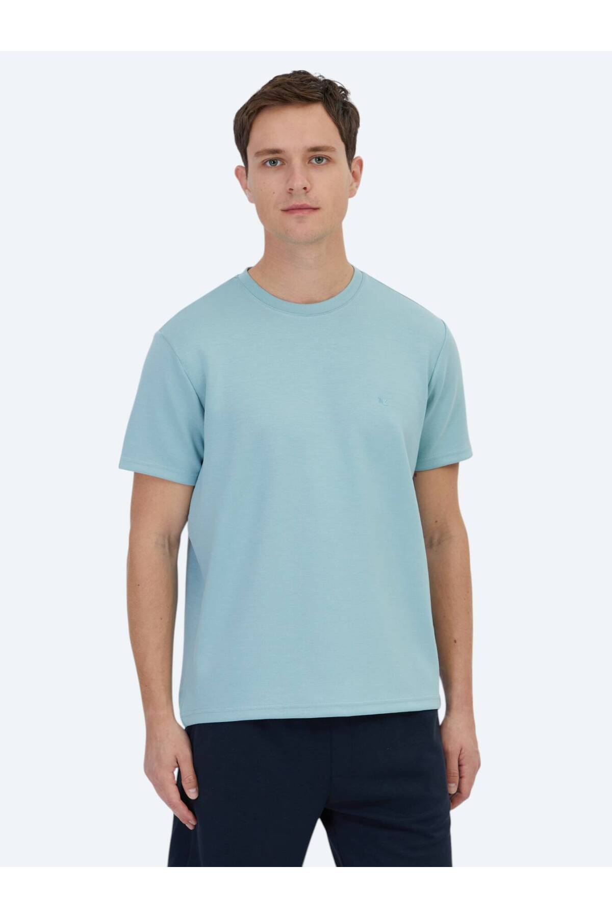 تی شرت یقه گرد ساده نعنایی Kip