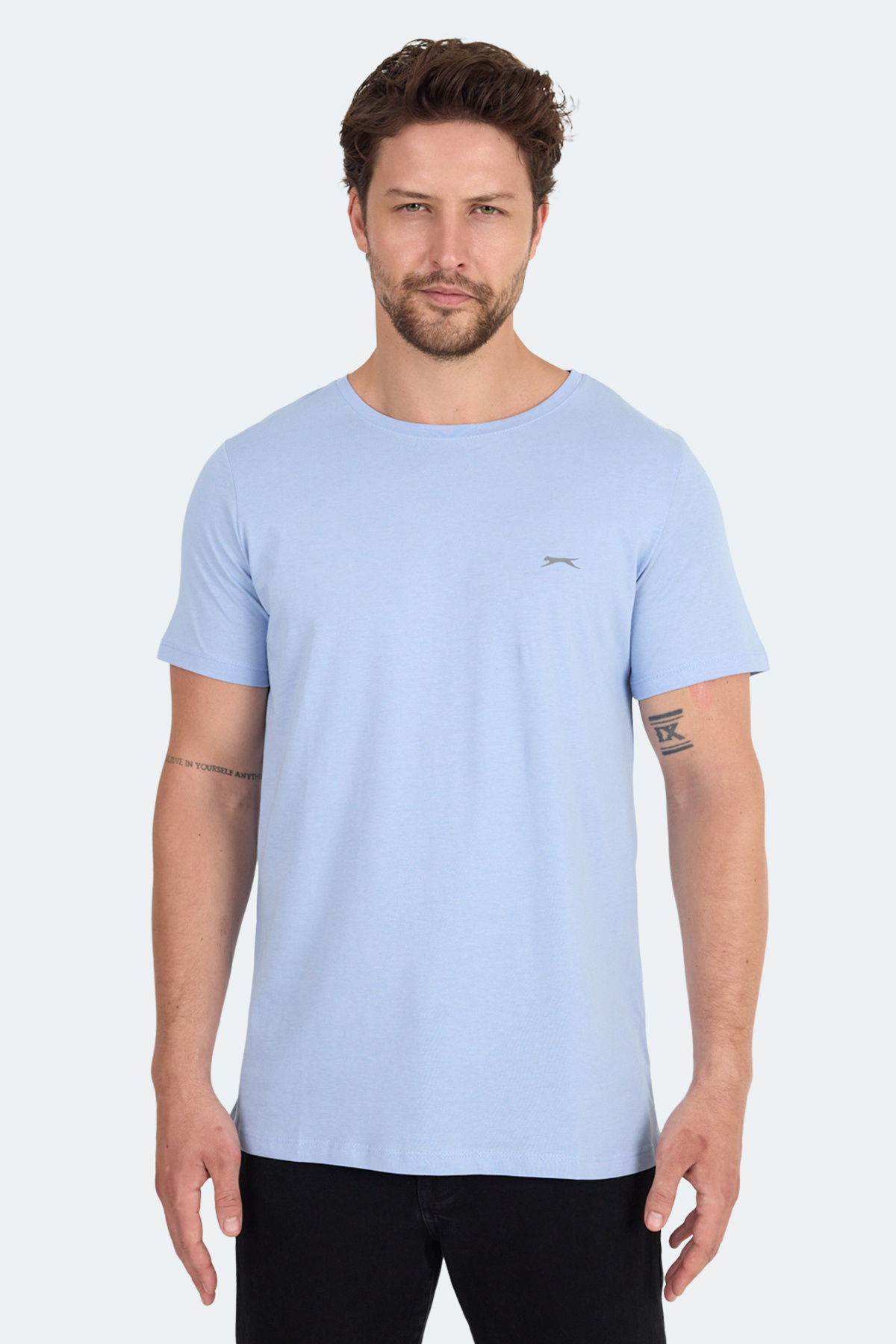 اسلازنگر تی شرت مردانه ساندر مدل آبی St11te083